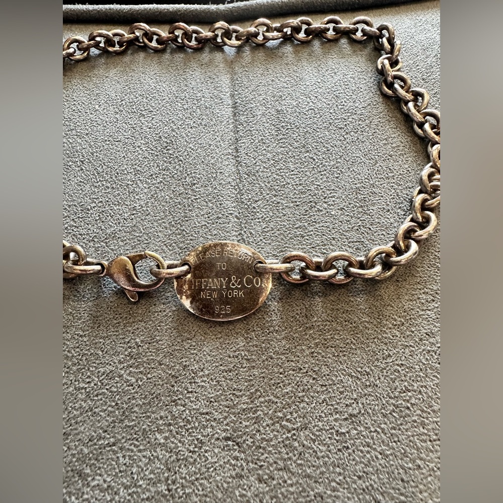 Tiffany & Co original dog tag necklace